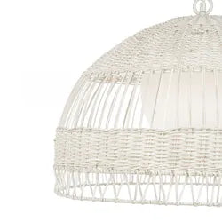 Fortaleza Rattan Pendant - Medium White