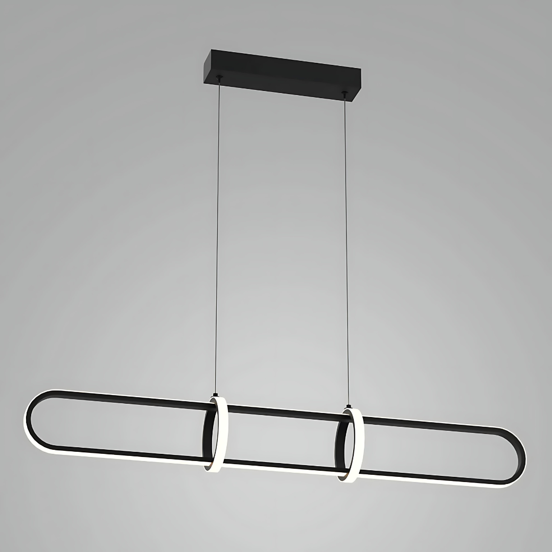 LEXINGTON Linear TriColour Selectable Matte Black LED Pendant