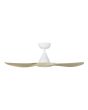 SURF 40 Oak and White ceiling fan with LED light