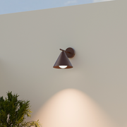 Calibo Becard Minimalist Cone Long Arm Outdoor Wall Light photo 2