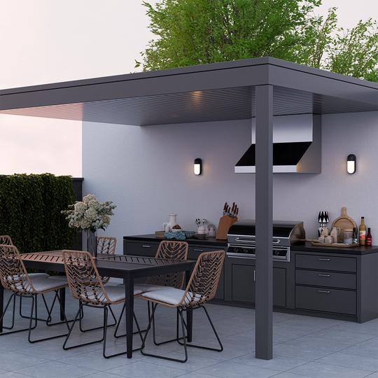 Calibo Drift Minimalist Capsule Outdoor LED Wall Light