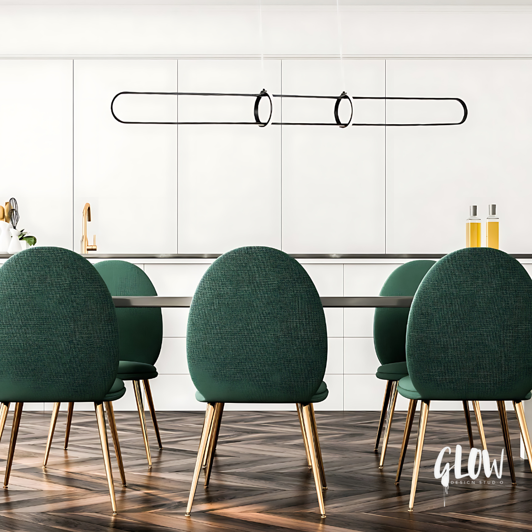 LEXINGTON Linear TriColour Selectable Matte Black LED Pendant