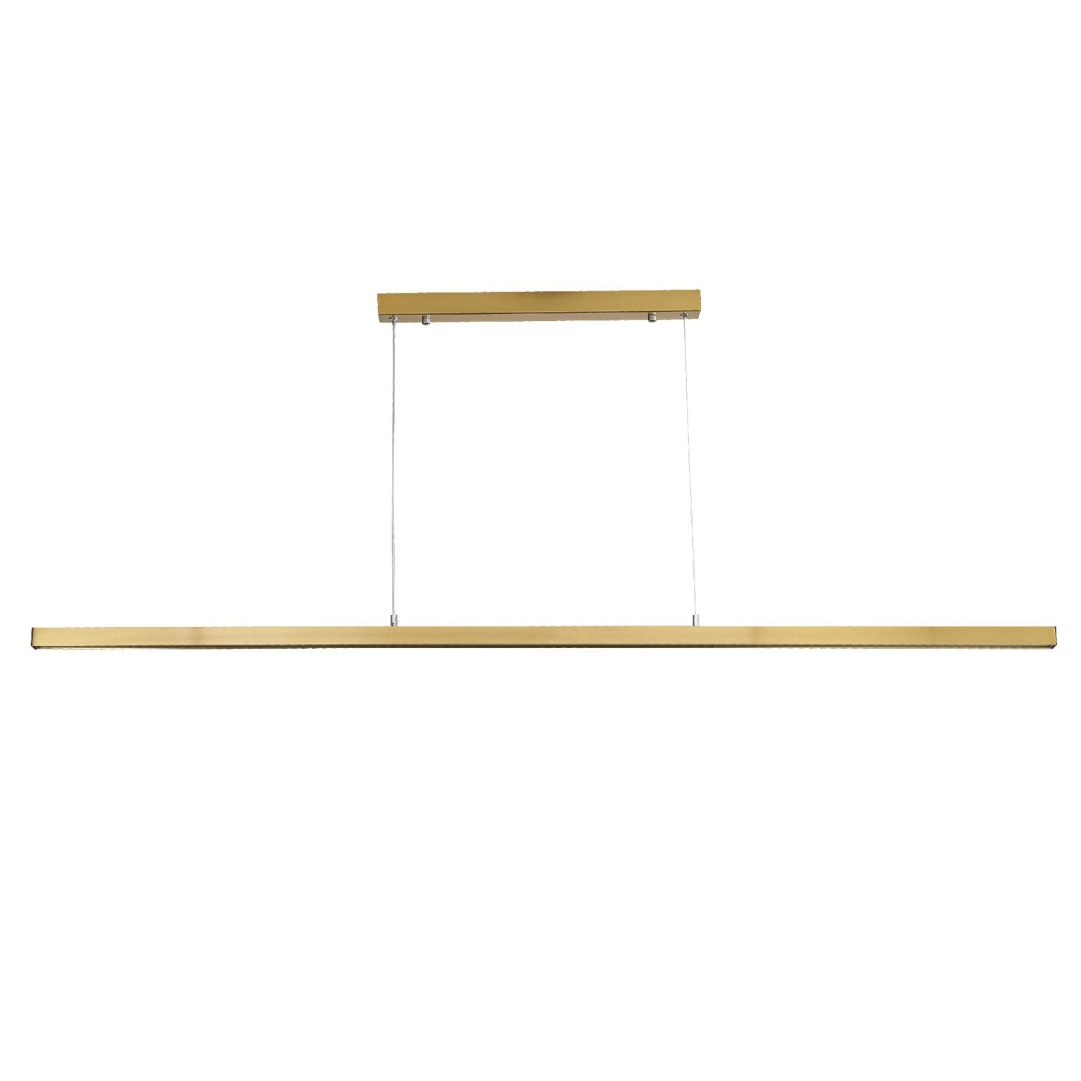 SHARD.1500 SATIN BRASS Linear Slimline TriColour LED Pendant