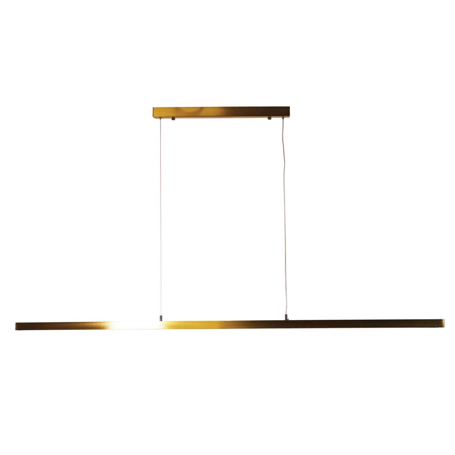 SHARD.1500 SATIN BRASS Linear Slimline TriColour LED Pendant