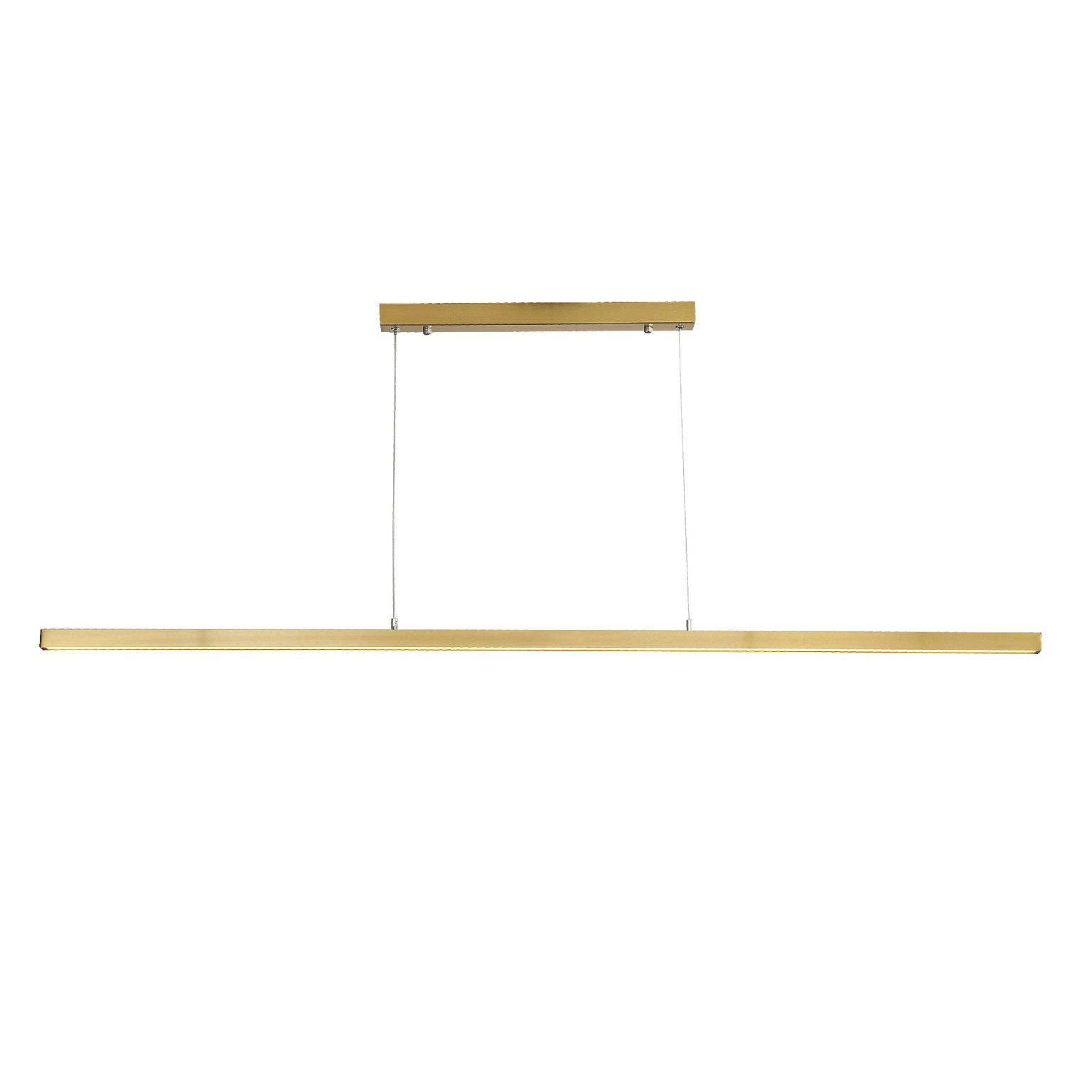 SHARD.1500 SATIN BRASS Linear Slimline TriColour LED Pendant