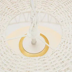 Fortaleza Rattan Pendant - Large White