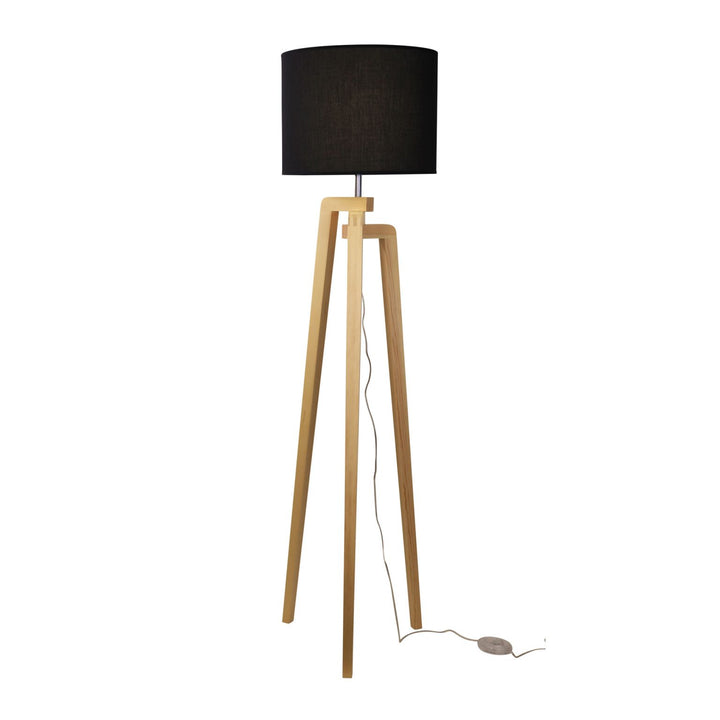 LUND COMPLETE FLOOR LAMP BLACK