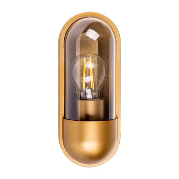 Lume Polycarbonate Brass Wall Light