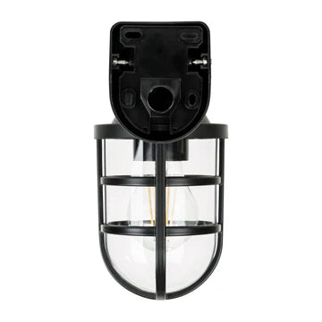 Marina Polycarbonate Black Wall Light