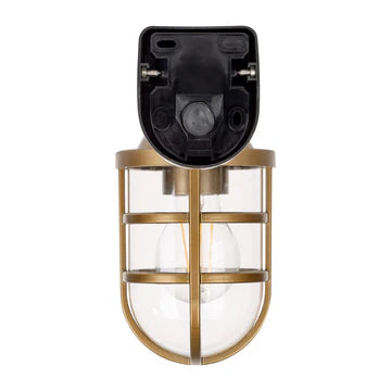 Marina Polycarbonate Brass Wall Light