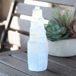Selenite Tower 20cm (usb base)