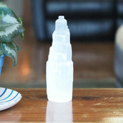 Selenite Tower 20cm (usb base)