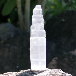Selenite Tower 20cm (usb base)