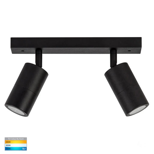 Tivah Black 2 Light TRI Colour LED Bar Lights
