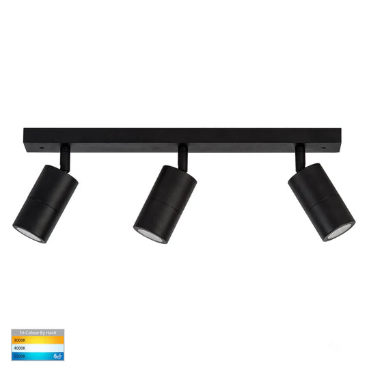 Tivah Black 3 Light TRI Colour Bar Light