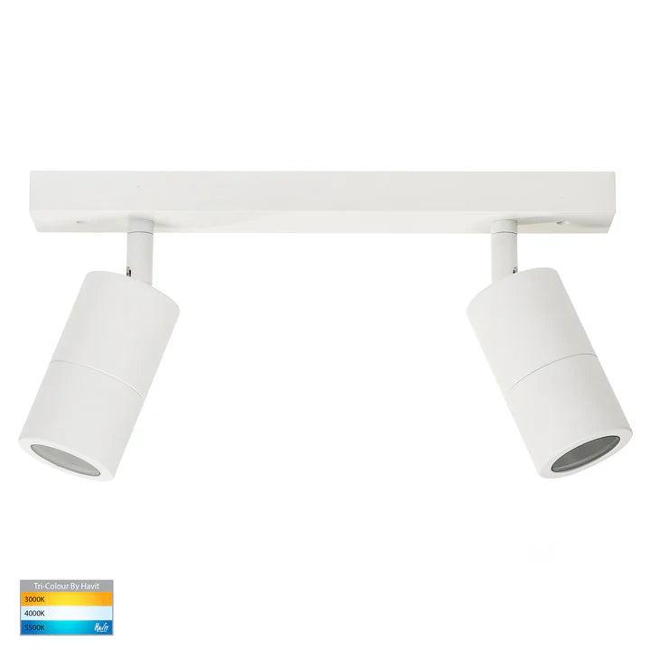Tivah White 2 Light TRI Colour LED Bar Lights