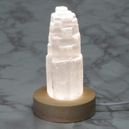 Selenite Tower 10cm (usb base)