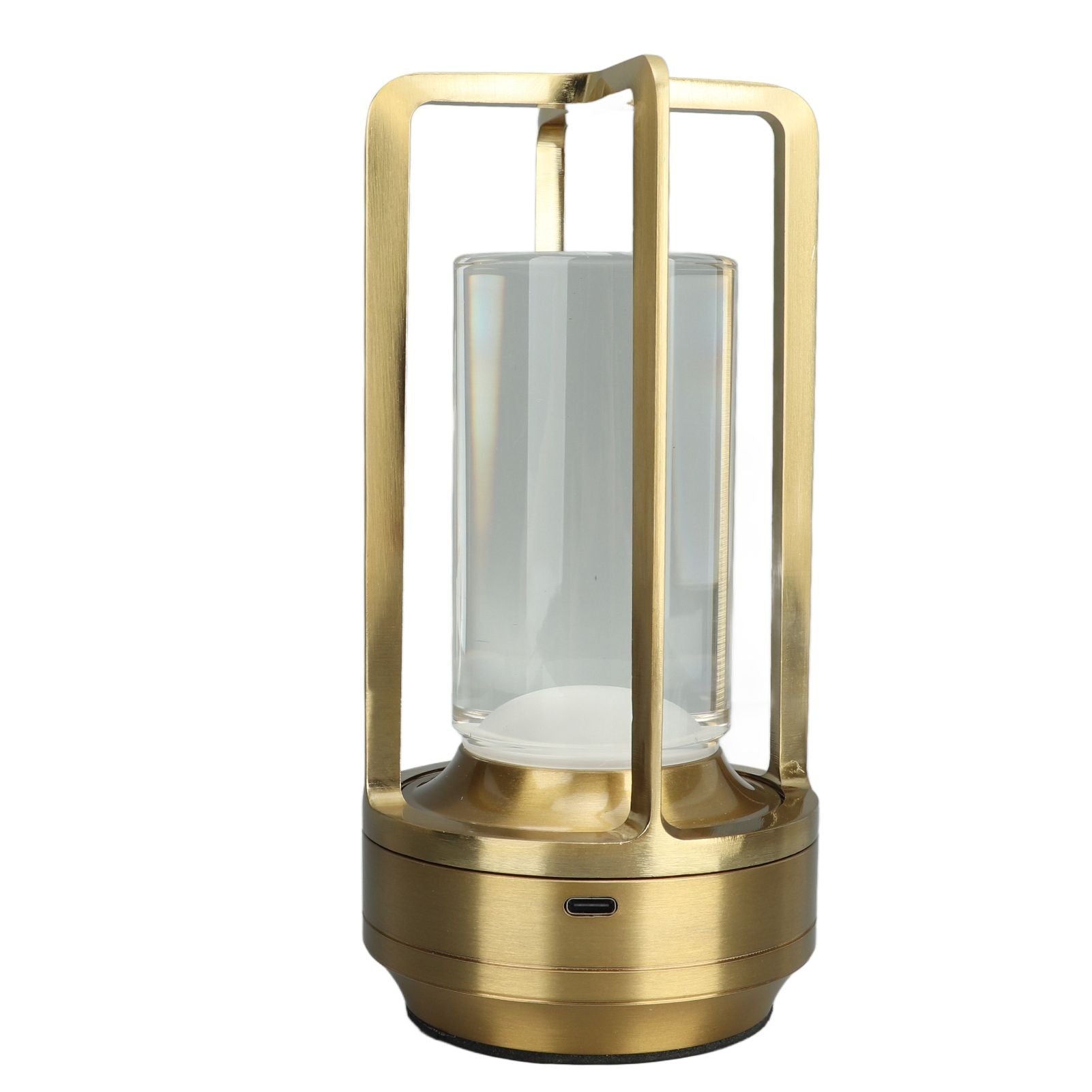 Cordless Table Lamp 3 Colors Stepless Dimming LED Table Lamp Rechargeable Touch Lamp Bedside Nightstand Lamp Gold