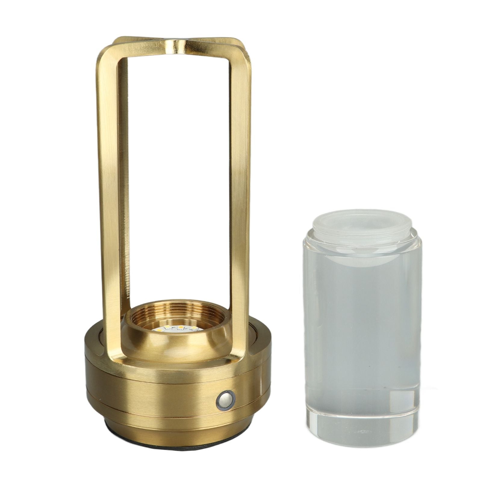 Cordless Table Lamp 3 Colors Stepless Dimming LED Table Lamp Rechargeable Touch Lamp Bedside Nightstand Lamp Gold