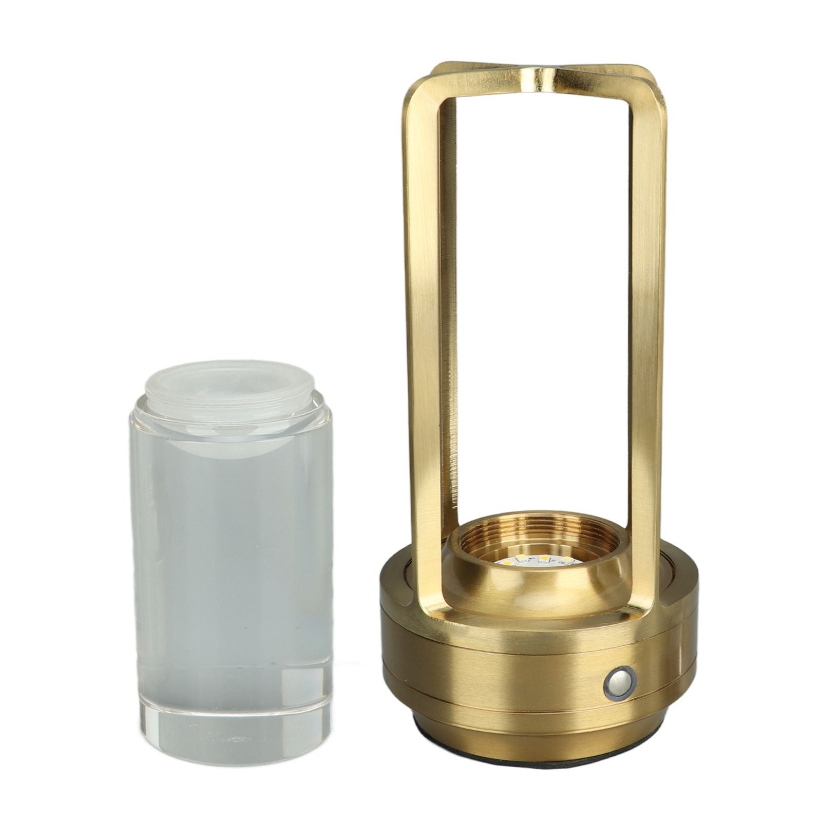Cordless Table Lamp 3 Colors Stepless Dimming LED Table Lamp Rechargeable Touch Lamp Bedside Nightstand Lamp Gold