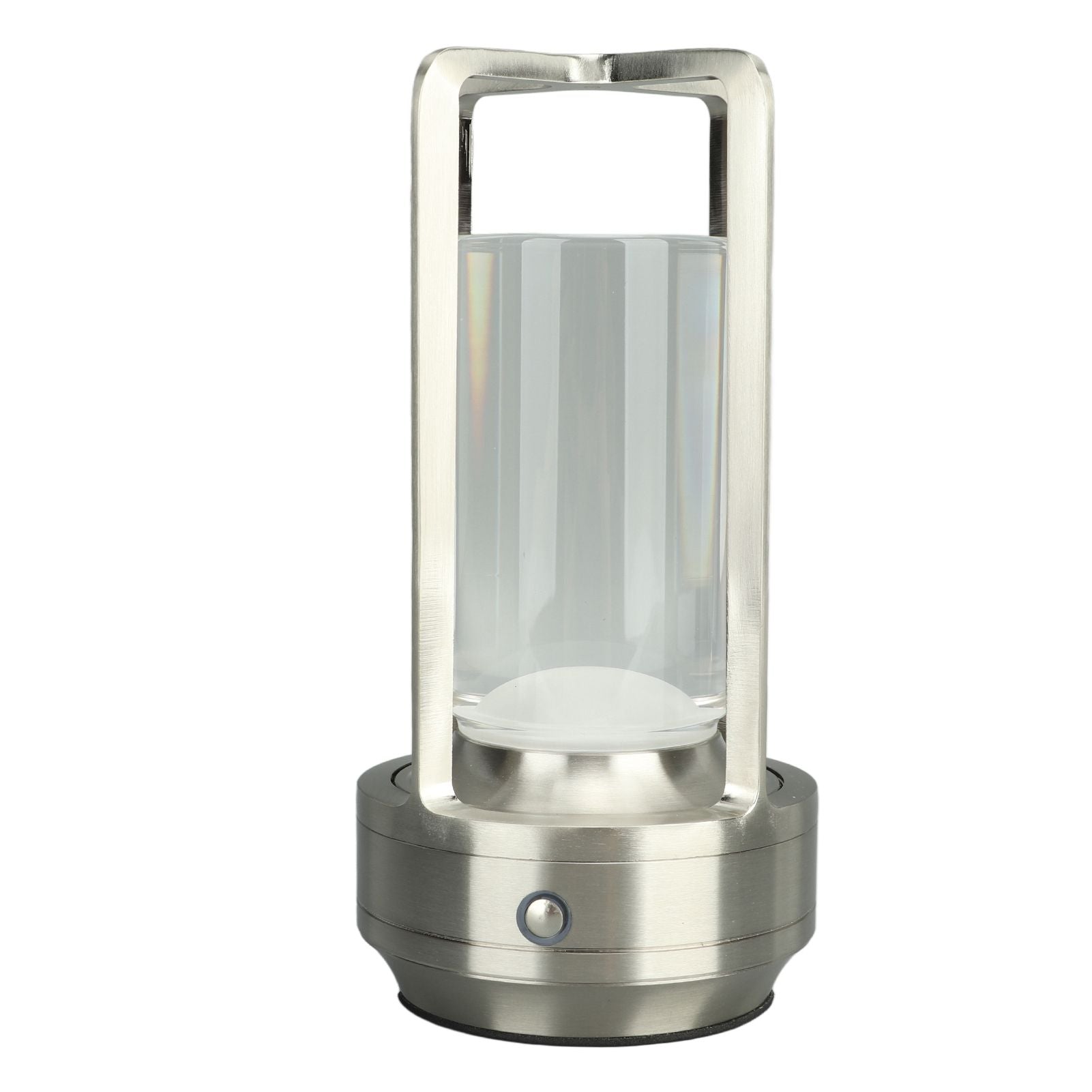 Cordless Table Lamp 3 Colors Stepless Dimming LED Table Lamp Rechargeable Touch Lamp Bedside Nightstand Lamp Silver