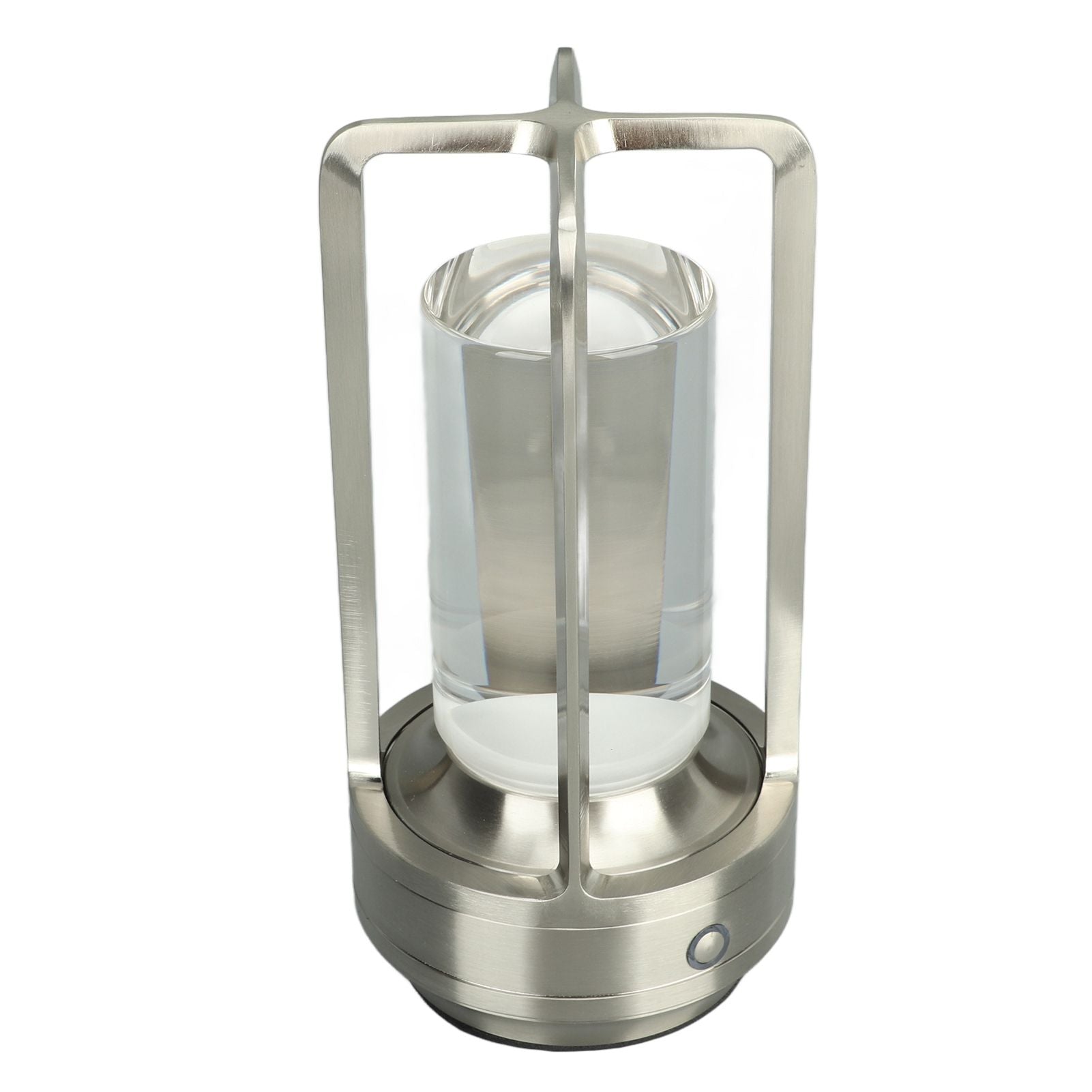 Cordless Table Lamp 3 Colors Stepless Dimming LED Table Lamp Rechargeable Touch Lamp Bedside Nightstand Lamp Silver