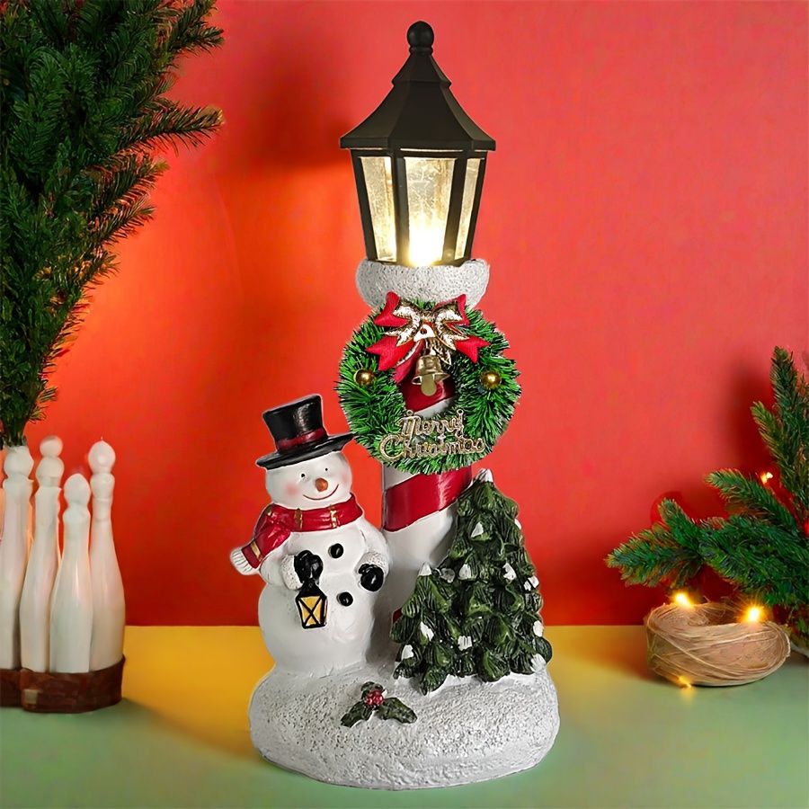 Christmas Lanterns Christmas Night Lights Holiday Decor Santa Night Lights - White - Size 1