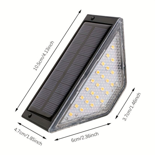 Black Solar-Powered Night Lights LED Night Lights 8-Pack Night Lights Garden Lighting