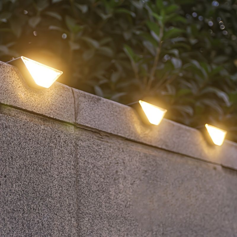 Black Solar-Powered Night Lights LED Night Lights 8-Pack Night Lights Garden Lighting
