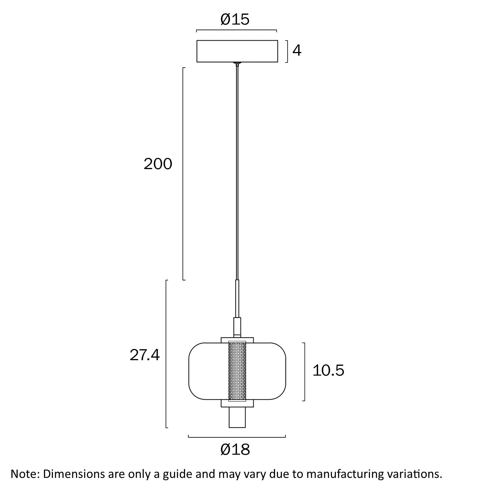 VOLEN 1 LIGHT PENDANT