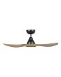 SURF 40 Oak and Black ceiling fan with LED light