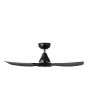 SURF 40 Black ceiling fan with LED light