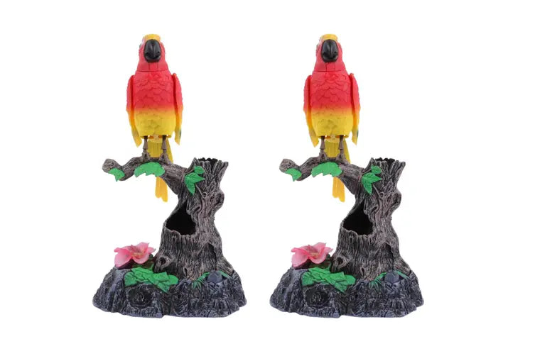 Simulated Induction Sound Control Voice-Activated Talking Parrots Moving Pets