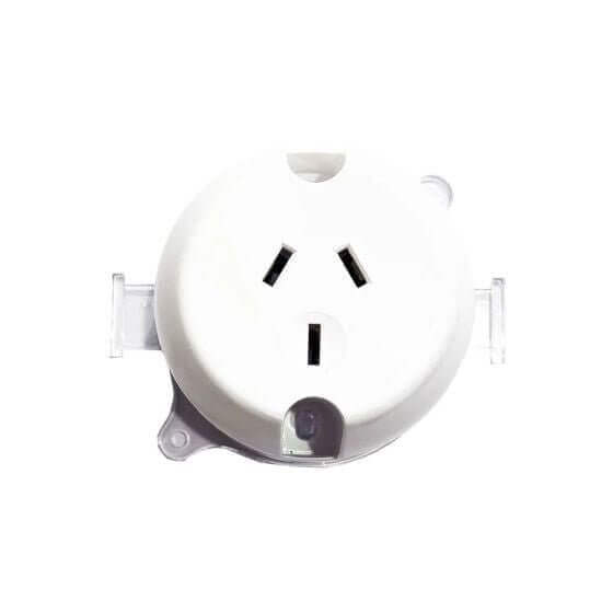 TRADE PACKS - 10 Amp Single Surface Socket Outlet Plug Base Dexton, Plug base, dxpb1
