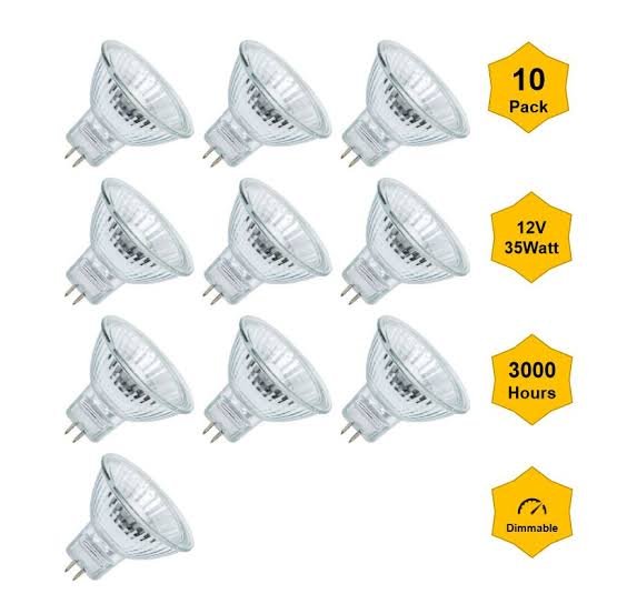 10Pack 12V 35W MR16 Halogen Downlight Philips Philips, Halogen MR16, 12v-35w-mr16-halogen-philips