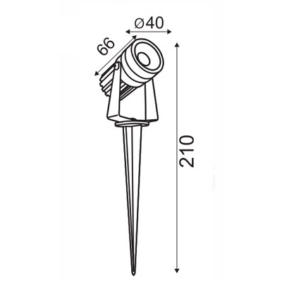 12-24V Scenic Kettle Black 3000K LED Garden Spike Green Earth Lighting Australia, Garden, scenic