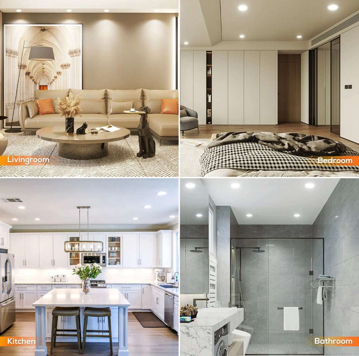 EYRE 13W Tri-Colour Dimmable COB Low-glare Tiltable LED Downlight 90mm Cut Out-LED Downlight-Eclux