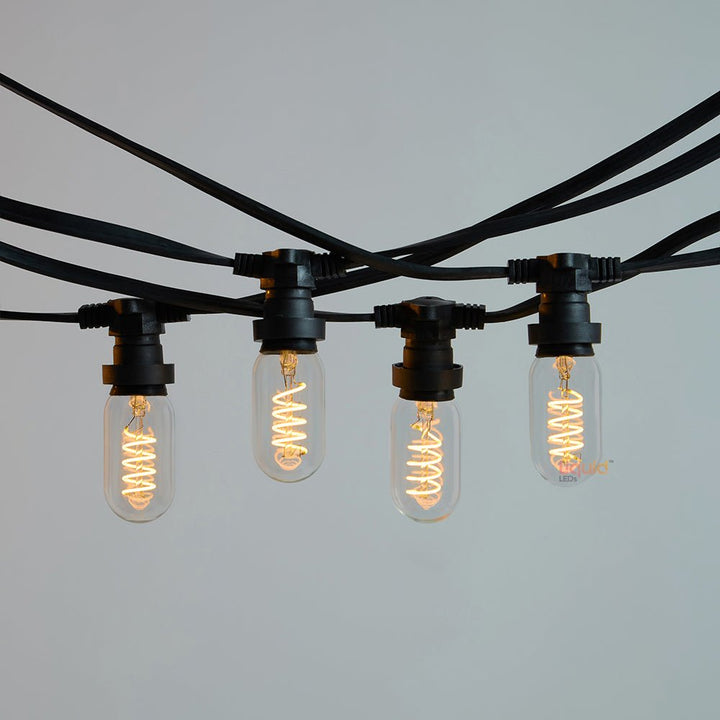 18M Festoon String Lights at 90 cm intervals with 20 LED Bulbs Liquidleds, Festoon String, 18m-festoon