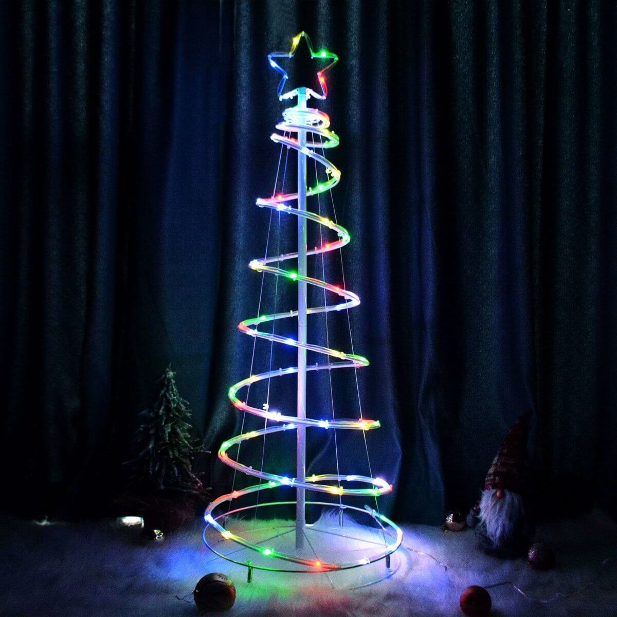 Circular Tree Light 1.8M RGB Spiral Tree – Cosmo Lighting Kensington