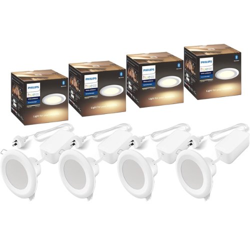 4 Pack GARNEA Philips Hue Smart Downlight 7W White Ambiance-Philips Hue-Philips Hue