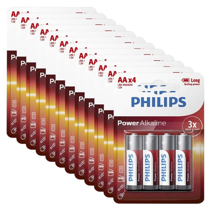 48 Pack GENUINE Philips Long Life Alkaline AA Battery Philips, Alkaline, 48-pack-genuine-philips-long-life-alkaline-aa-battery