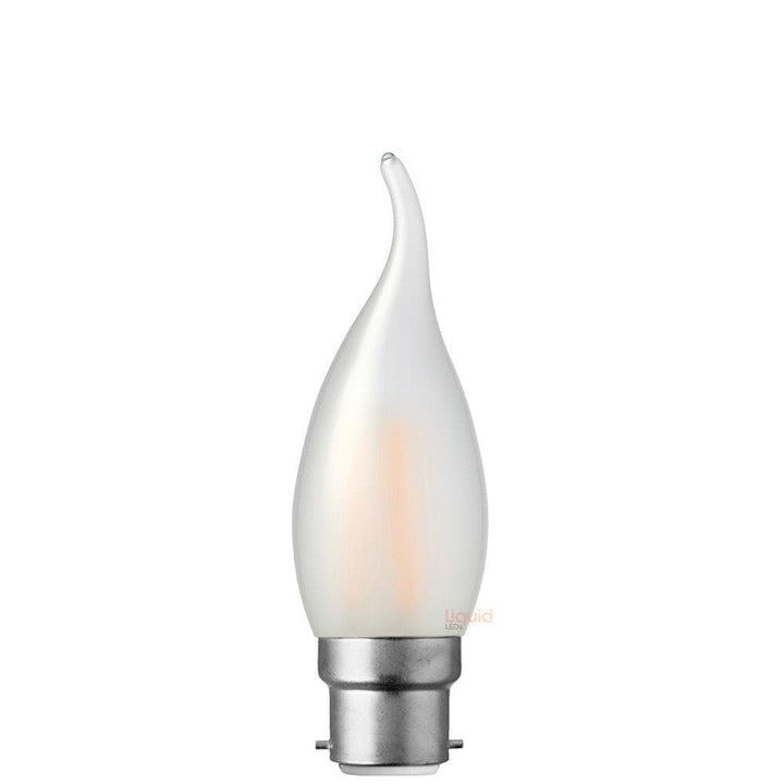 4W Flame Tip Candle Dimmable LED Bulb (B22) Frost in Warm White-Candle Bulbs-Liquidleds