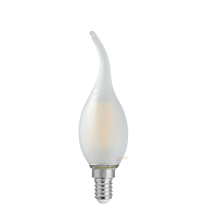 4W Flame Tip Candle Dimmable LED Bulb (E14) Frost in Warm White-Candle Bulbs-Liquidleds