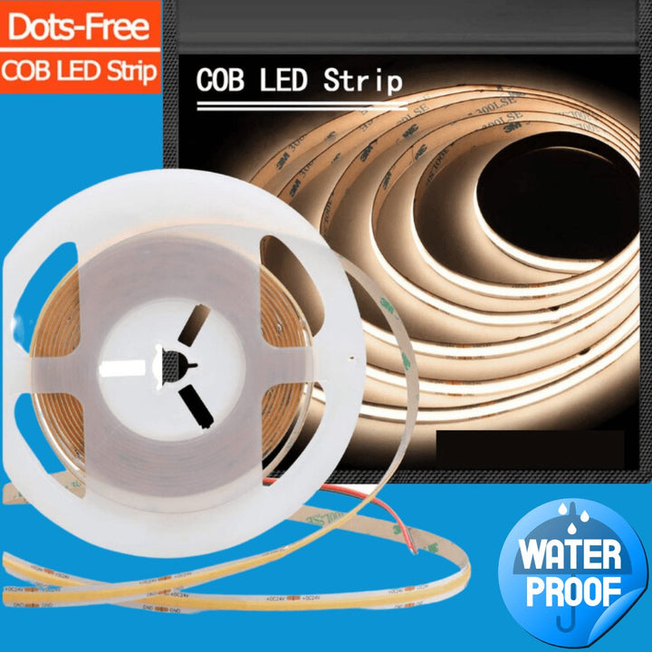5 meter 75W COBRA PRO IP67 Waterproof Dot Free LED Light Strip Kit - 3000K-Strip Kit-COPY