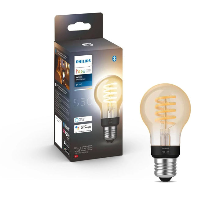 Philips Hue Filament Bulb E27 7W - White Ambiance