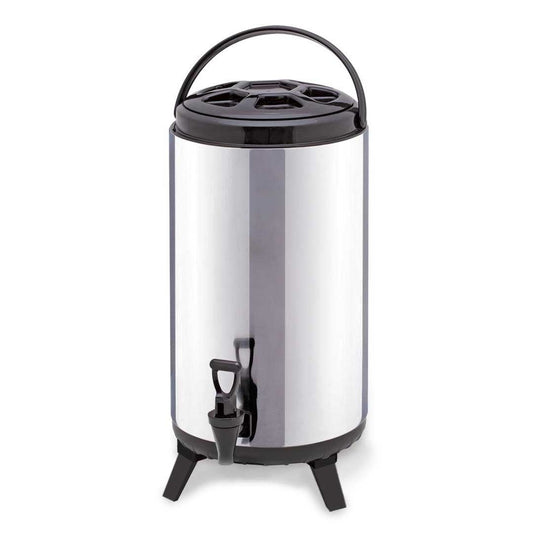 8L Portable Insulated Cold/Heat Stainless Steel Coffee Dispenser-Home & Living/Kitchen & Dining/Barware/Spirit Dispensers-Soga