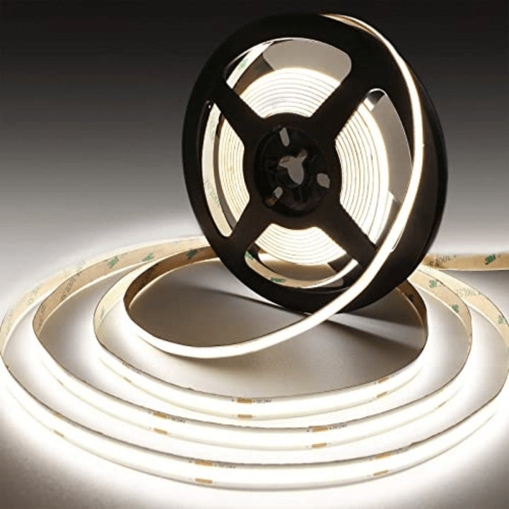8mm | 10W/m 4000ºK | IP20 | COB Flexible LED Strip Light-Light Ropes & Strings-Lighting Creations