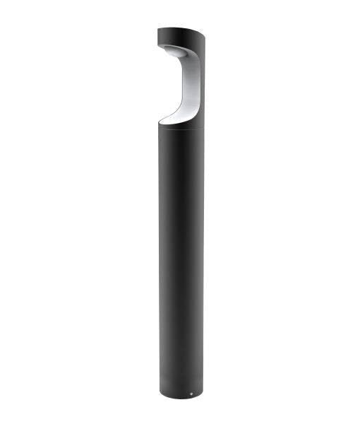 9w LED Bollard Light Black Long