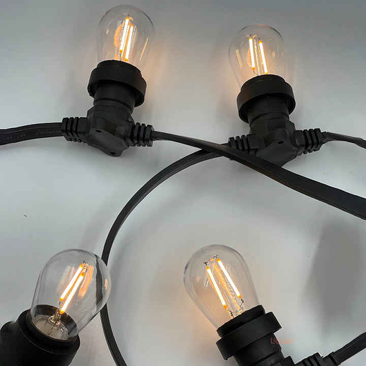Dimmable Low Voltage 10M LED Festoon Kit at 50 cm intervals