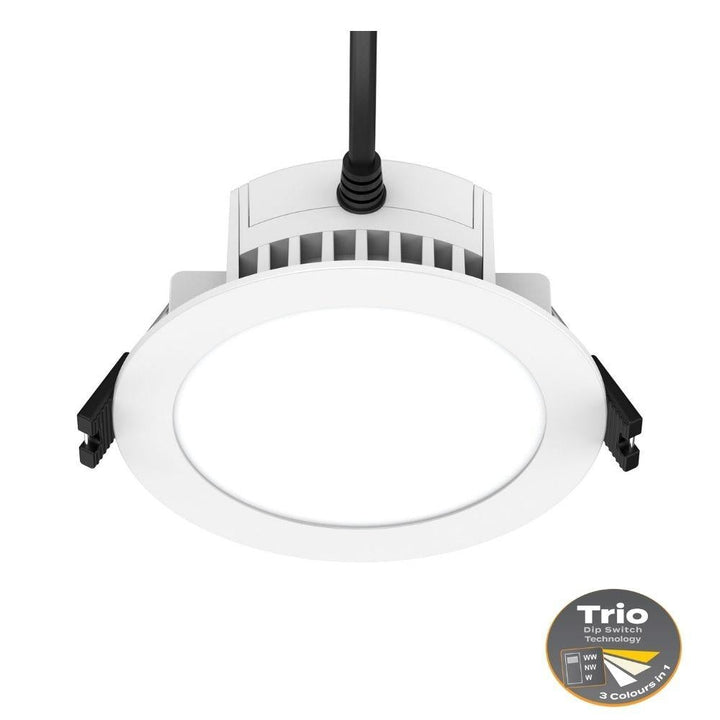 Domus HASTY - 8W Colour Switchable LED Downlight IP54 240V - TRIO